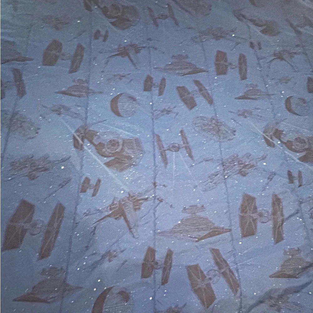 Vintage Black and Blue Star Wars Comforter Set